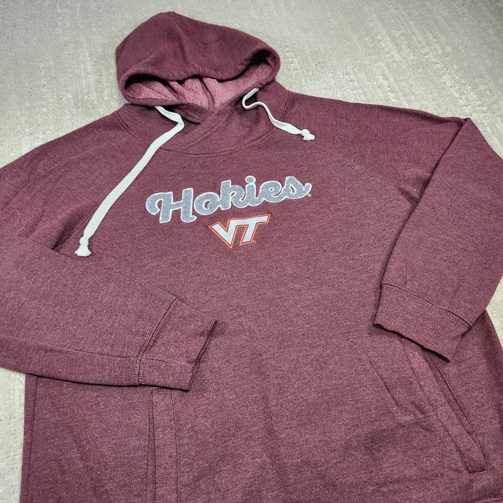 Virginia Tech Hokies Hoodie Women XL Fleece NCAA Captivating